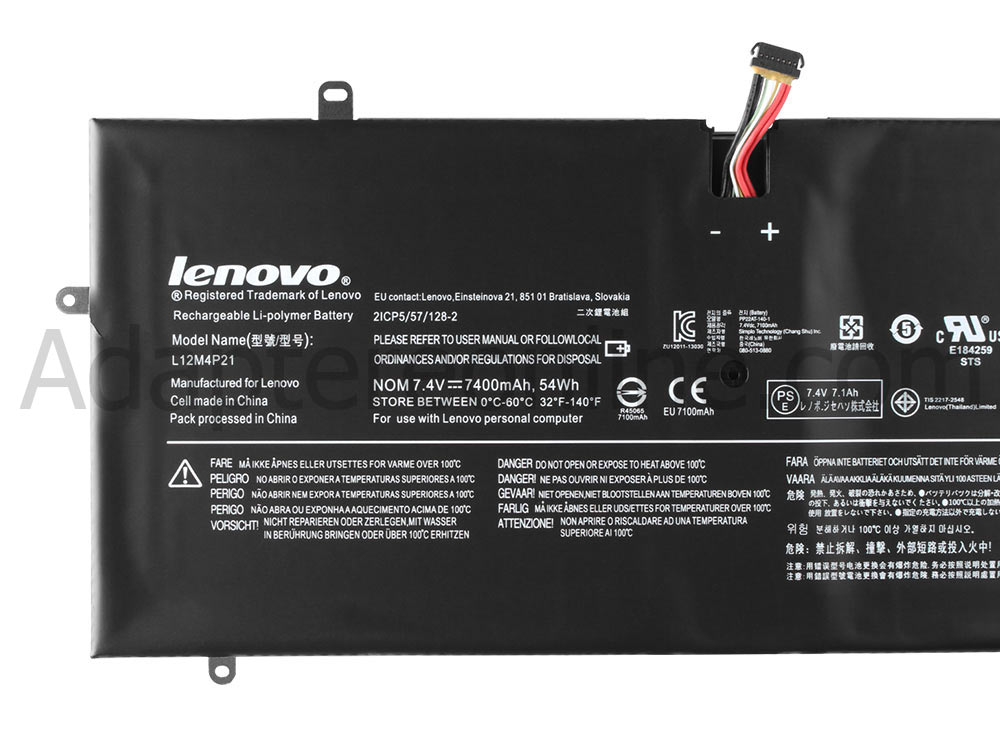 54Wh Lenovo L12M4P21 121500156 Batteri