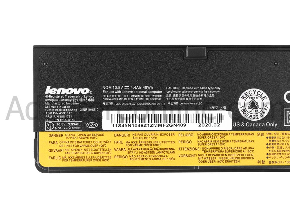 48Whr Lenovo Thinkpad T450s T550 L450 Batteri