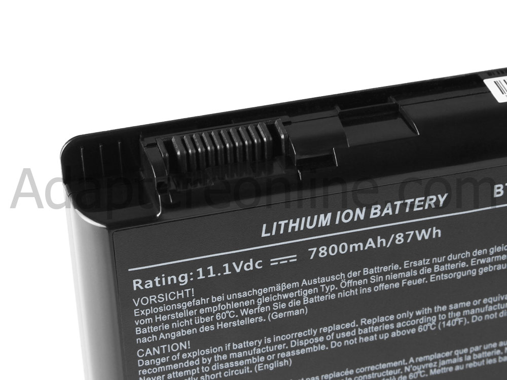 7800mah MSI GT70 2PC-1026ES 2PC-1043US 2PC-1044US Batteri