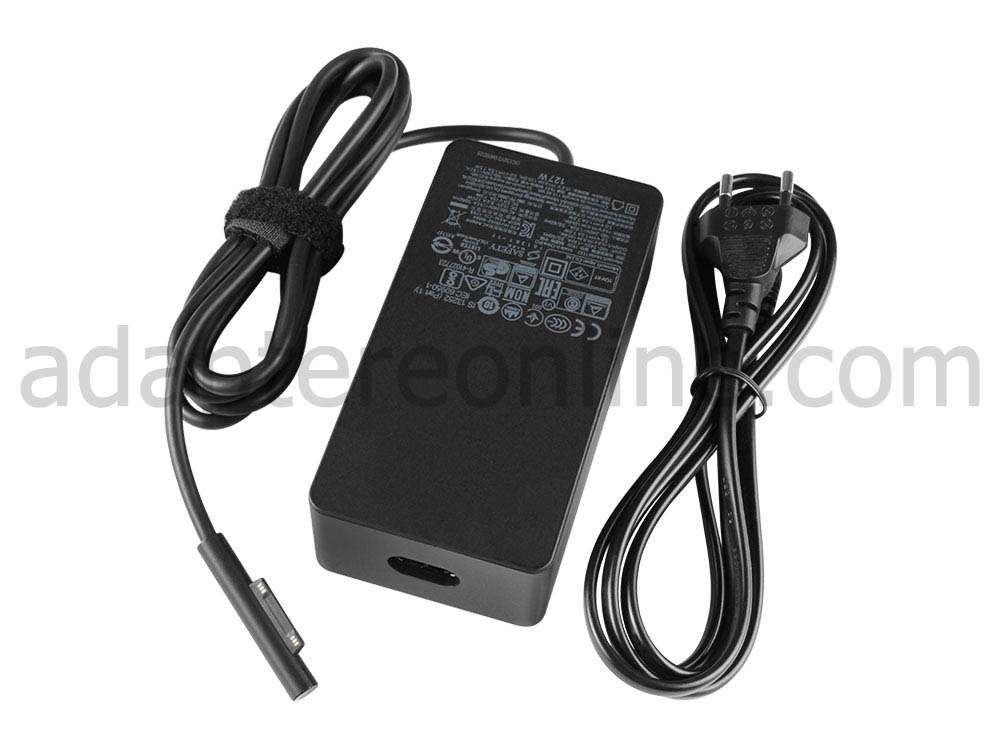 127W Microsoft Surface Pro 8 i7-1185G7 AC Adapter Oplader + Ladekabel