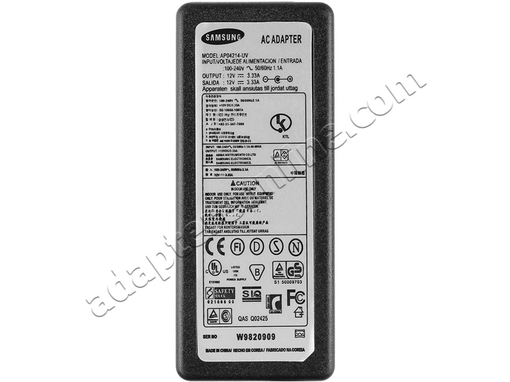 40W Samsung ATIV Tab 3 300TZC K01 AC Adapter Oplader
