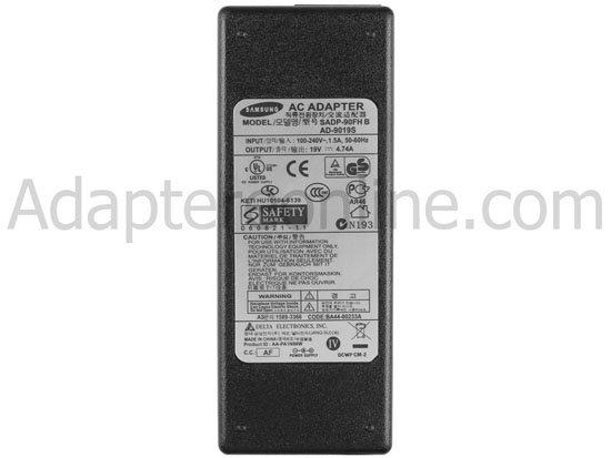 19V 4.74A 90W Samsung 300V4A AC Adapter Oplader