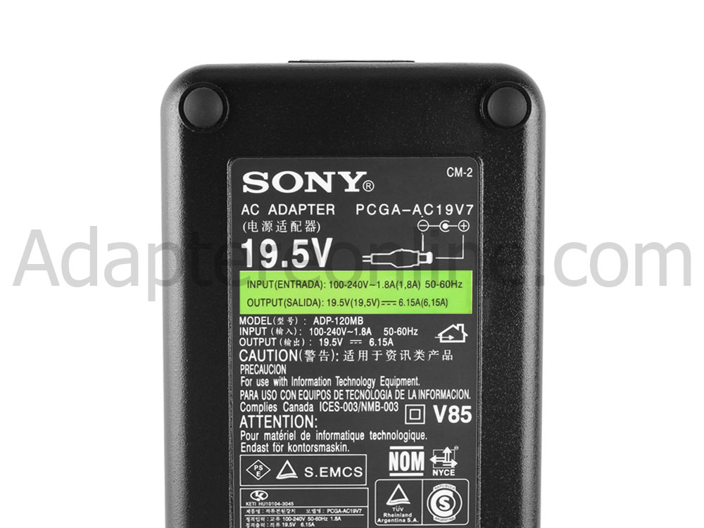 120W Sony Vaio SVJ20218CJW All-in-One Desktop PC AC Adapter Oplader