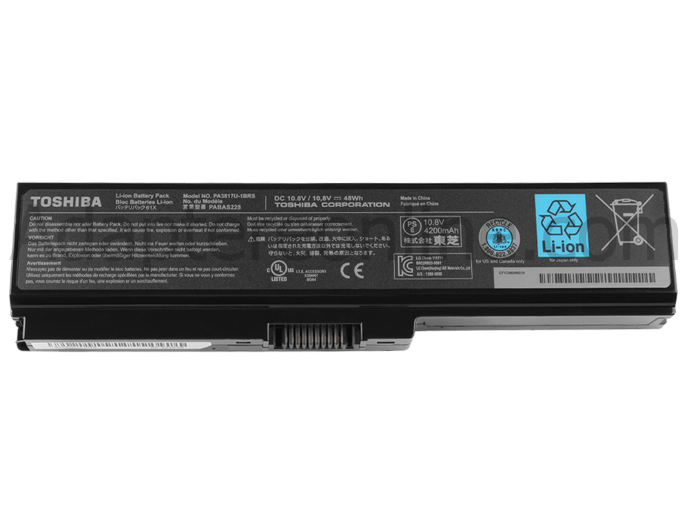 Original 6-Celle Toshiba PA3635U-1BAS PA3635U-1BRM PA3635U-1BRS Batteri