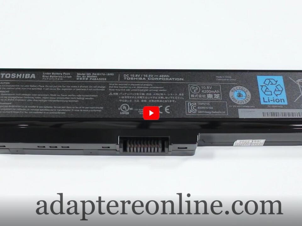 Original 6-Celle Toshiba PA3635U-1BAS PA3635U-1BRM PA3635U-1BRS Batteri
